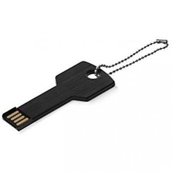 Private Plaza TE.04.0132.01 - Memoria USB con llave metálica de 8 GB, color negro