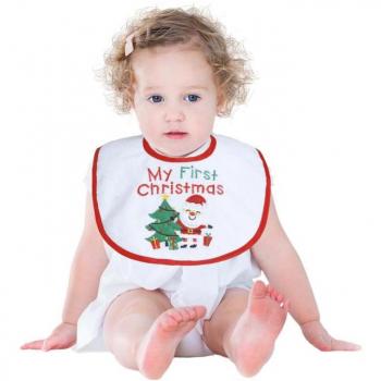 Guirma Babero de 'My First Christmas' Mi primera Navidad para bebés