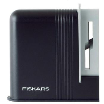 Fiskars Afilador de tijeras, para Tijeras para diestros, Afilador de cerámica/Cubierta de plástico, Negro/Gris, Clip-Sharp 1005137