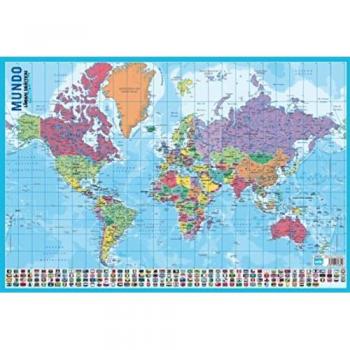 Lámina Didáctica Portugués Mapa del Mundo