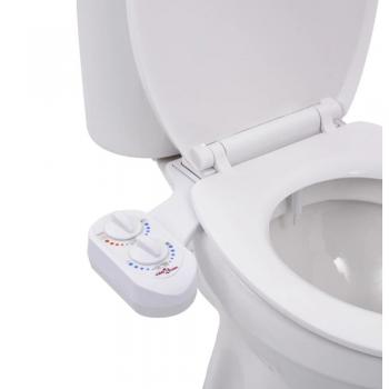 VidaXL Bidet Toilet Seat Attachment Hot Cold Water Single Nozzle