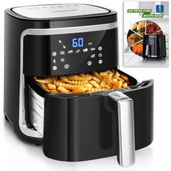 Aigostar Cube 30IBT Freidora de Aire Multifunción 7L 1900W con Pantalla LED Táctil y 7 Modos