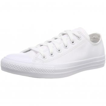 Converse Chuck Taylor All Star Leather Sneakers - Purple & White, Unisex, Size 45