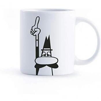 Bialetti Y0TZ105 Mug Omino Cilindrica, Porcellana