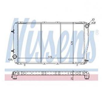 Radiador de refrigeración del motor NISSENS 641111 - Compatible con vehículos, fabricado en aluminio y plástico, alta eficiencia térmica, diseño optimizado para mejor flujo de aire, fácil instalación y durabilidad garantizada