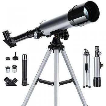 Telescopio Refractor Astronómico Zoom HD al Aire Libre Monocular Espacio Telescopio Astronómico con Trípode Telescopio terrestre para Niños, Principiantes