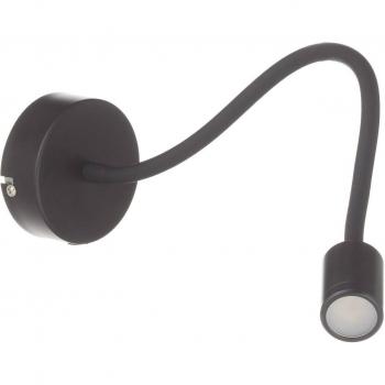 Aplique negro FOCUS-1 1 bombilla