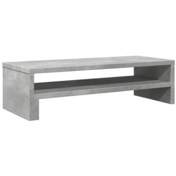 Concrete Grey Monitor Stand 54x22x15 cm Engineered Wood
