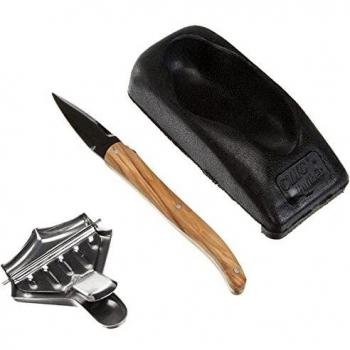 Claude Dozorme Laguiole Olive Wood Oyster Knife Set