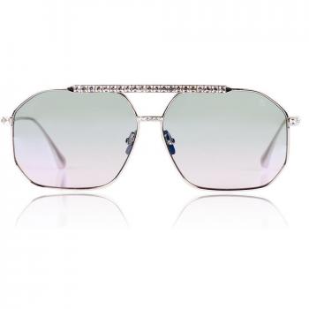 Anna-Karin Karlsson LE BOSS 2.0 White Gold Blush Women’s Sunglasses Silver Size Standard