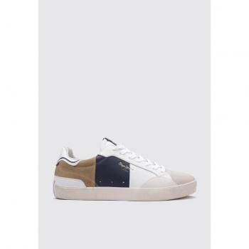 Zapatillas Pepe Jeans Lane Main para Hombre en Color Blanco, Modelo PMS31050-595, Talla 41, Estilo Casual