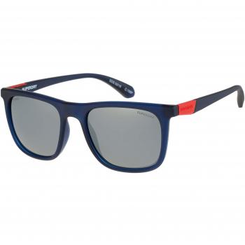 Superdry SDS 5016 106P Unisex Square Blue Sunglasses with Anti-Reflective Lenses