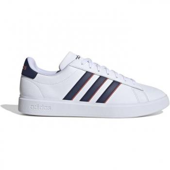Zapatillas Adidas Grand Court Cloudfoam Comfort Hombre Blanco