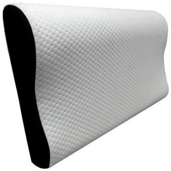 Pikolin Home Essential - Almohada viscoelástica ergonómica, con doble funda, acabado Aloe Vera, firmeza media - baja, 30 x 50 x 7 - 11 cm