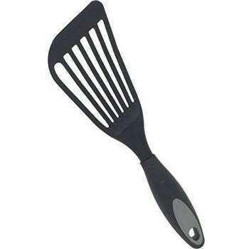 Grande Thin Nylon Hoja espátula de cocina Espátula/pala para pescado/huevos Paleta/espátula ranurada by kacenda, resistente al calor, de plástico antideslizante mango, tamaño Práctico