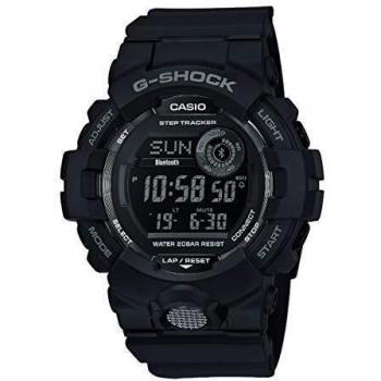 Casio G-SHOCK Reloj Digital, Contador de pasos, Sensor de movimiento, Aplicación de deporte gratuita para descargar, 20 BAR, Negro, para Hombre, GBD-800-1BER
