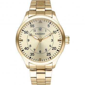 Radiant - Reloj de hombre Dynamo RA631203 con esfera dorada y correa de acero inoxidable