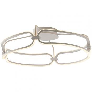 Plafonnier LED intégré Infinity blanc 17cm, Colgante de techo empotrado circular led integrado 60 cm, blanco, 4000K