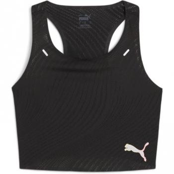 Puma Run Ultraspun Crop Top Negro Mujer Talla S