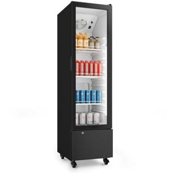 Refrigerador de Bebidas Comercial Klarstein GrandCooler - 180 L - Temperatura Ajustable 0 a 10 °C - 3 Estantes - Iluminación LED
