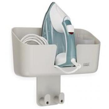 Soporte de pared para plancha Joseph Joseph IronHub con gancho, color ecru