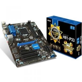 MSI H81-P33 - Placa base (4ª y 5ª generación Intel Core, Intel Pentium, Celeron, Socket 1150, ATX)
