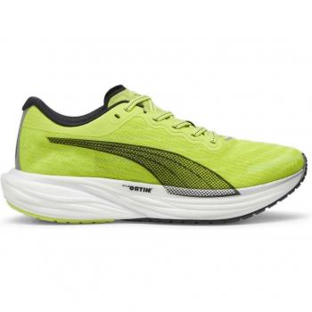 Puma Deviate Nitro 2 Running Shoes, Size 41, Green and Yellow