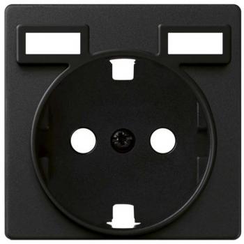 Simon 82 Tapa base enchufe Schuko con 2 cargadores USB 2.1A tipo A en color grafito, modelo 8200049-038