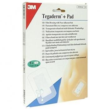 3M Tegaderm + Pad Transparent Dressing 9x15cm with 5 Wipes