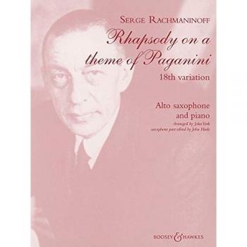 Rhapsodie Uber Ein Thema Von Paganini Saxophone