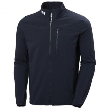 Helly Hansen Men's Crew Softshell Jacket 2.1 - Weatherproof, Navy Blue, Size 2XL
