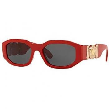 Versace 0VE4361 Sunglasses, Red/Grey, 53/18/140