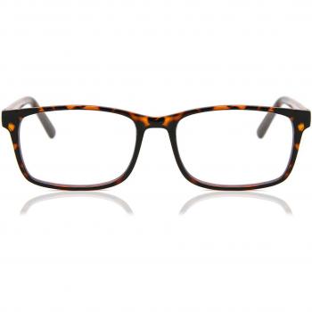 Gafas Recetadas Cuadrado Montuta Completa Plástico Tortoiseshell para Hombre - Gafas Anti-Azules - SmartBuy Collection