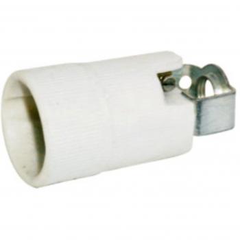 2 x PORTA LAMPARAS CERÁMICA CASQUILLO E14 250V SOPORTE M10