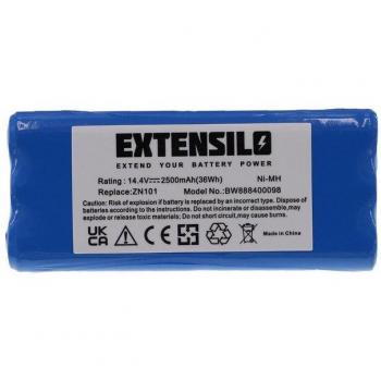 Batería Recargable Extensilo Compatible con Puppyoo V-M600 Aspiradora Robot (2500mAh, 14.4V, NiMH)