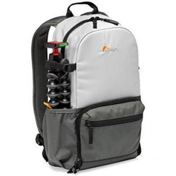 Mochila Lowepro Truckee BP 150 LX - Gris, capacidad para cámara y accesorios, diseño compacto y ligero, material resistente al agua, compartimento acolchado para laptop de hasta 15 pulgadas, múltiples bolsillos organizadores
