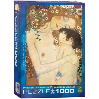 Puzzle Eurographics - Gustav Klimt: Madre e Hijo (Detalle), 1000 piezas