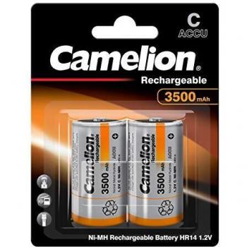 Baterías Recargables C / HR14 3500mAh Camelion (2 Piezas)