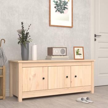 Zapatero de madera maciza de pino 110x38x45,5 cm