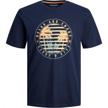 Camiseta de Manga Corta Infantil Jack & Jones Jjsummer Smu Vibe Tee Azul marino