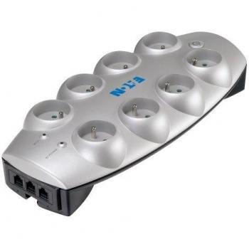 Eaton Protection Box 8 Tel@+TV FR limitador de tensión 8 Salidas AC 220-250 V Plata - Regleta