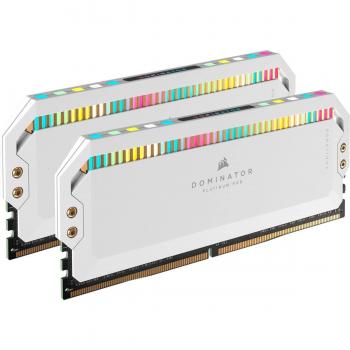 Corsair Dominator Platinum RGB 64GB (2x32GB) DDR5 5200MHz C40 Memory Kit – White