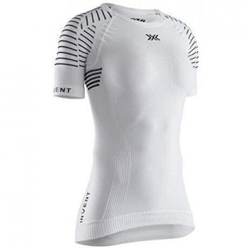 X-Bionic M/C Invent Round Neck Camiseta, Mujer, Blanco, L