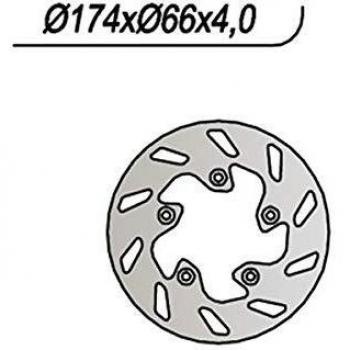 DISCO FRENO POSTERIORE NG 191 174/86/66/4//5/6,5 APTO PARA GILERA 50 RUNNER DD 98