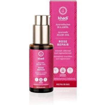 Khadi Aceite CAPILAR Rosa reparador Cabello dañado 50ml, Estándar, Único