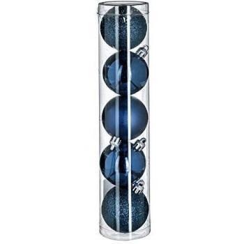 Kit de 5 bolas navideñas azul noche - 50 mm - Decoración para árbol de Navidad