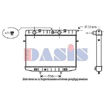 AKS Dasis 150700N Radiador, refrigeración del motor