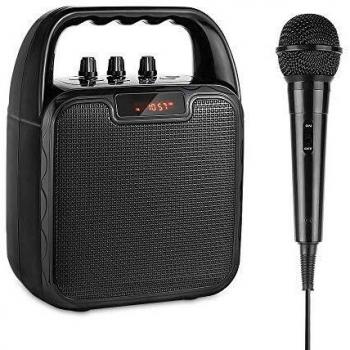 Altavoz Bluetooth Portatiles Karaoke con Micrófono, ARCHEER PA Sistema Profesional con Radio FM, Soporta Bluetooth/Aux-in/USB/TF, Megafonía Portatil con Micro para Fiestas,Boda,Músicos Callejeros