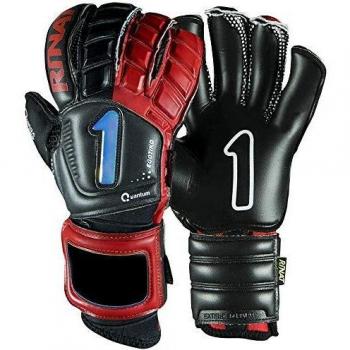 Rinat Egotiko Quantum Pro Guante De Portero, Unisex Adulto, Negro/Rojo, 7