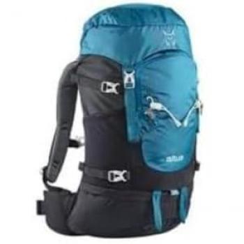 Mochila de montaña Altus Pirineos 30L J30 azul con espalda ventilada